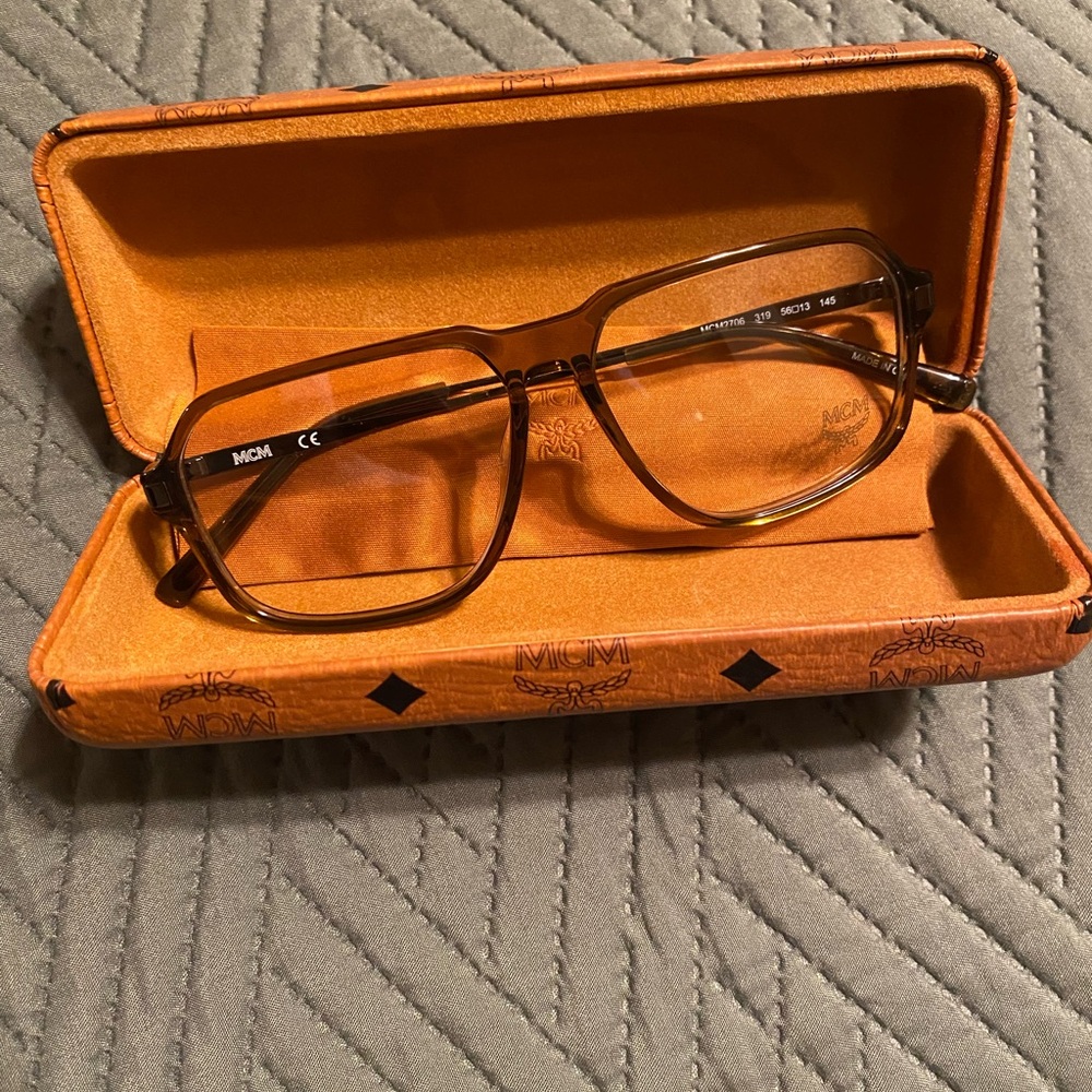 MCM Olive green eyeglass frames Authentic